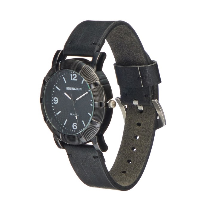 Мужской подарочный набор Bolingdun 2 в 1: наручные часы, кулон, d-4.6 см