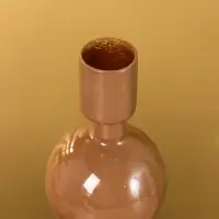 Подсвечник на 1 свечу "Бисквит" с 3 сферами 10х10х25 см