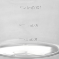 Ковш с мерной шкалой Доляна, 1 л, 29,5&times;18&times;10,5 см, прозрачный