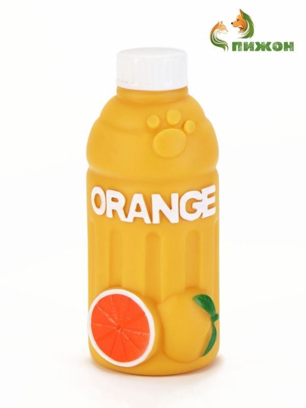 Игрушка пищащая "Orange" для собак, латекс, 13см