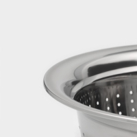 Дуршлаг из нержавеющей стали с ручкой &laquo;Эдвин&raquo;, 39&times;24&times;9 см, цвет ручки МИКС