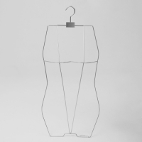 Вешалка контурная, обхват 64&times;58&times;70 см, металл, цвет серебро