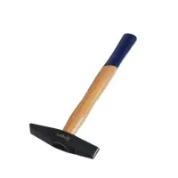 Молоток сварщика ТУНДРА, двухсторонний плоский боек, деревянная рукоятка из бука, 300 г