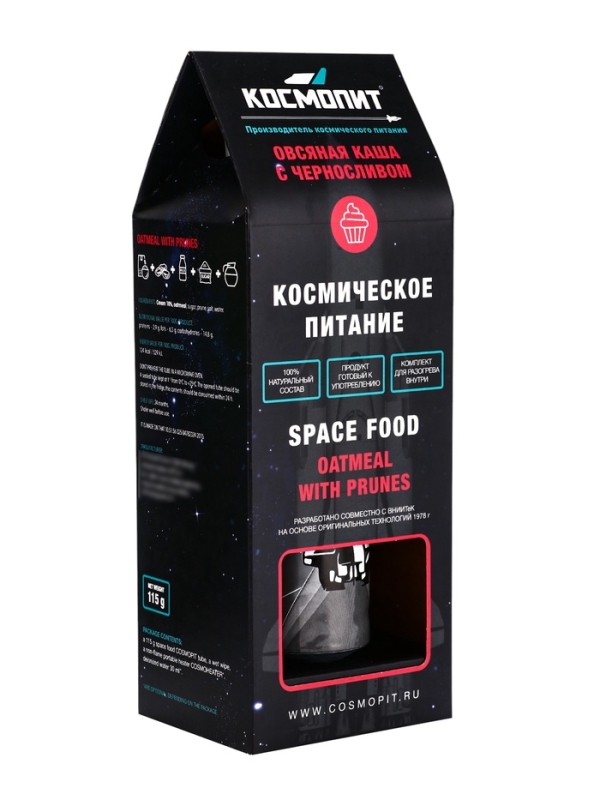 Космическое питание &laquo;Овсянная каша с черносливом&raquo;, в тюбике, 115 г