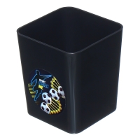 Подставка-стакан для канцелярии пластик ErichKrause Base, Sport DNA, черная