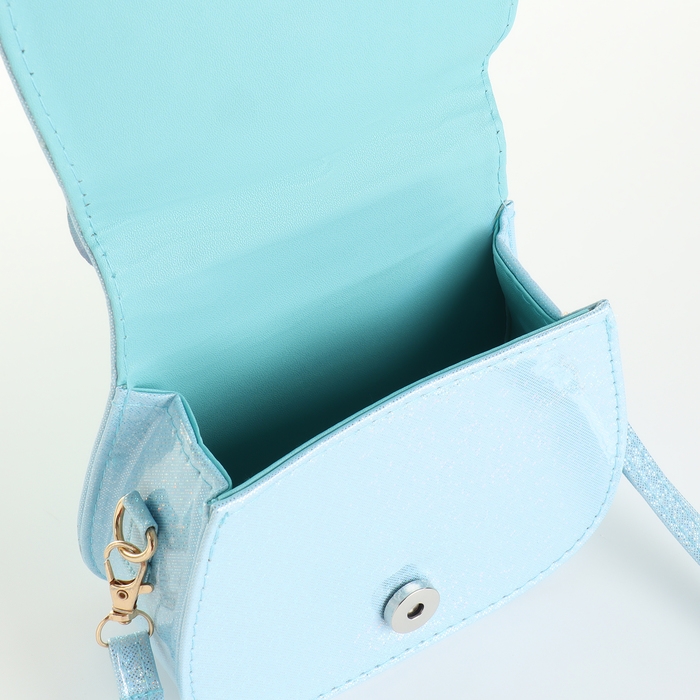 Сумка детская для девочки на клапане «Выбражулька», цвет голубой Сумка детская для девочки на клапане «Выбражулька», цвет голубой