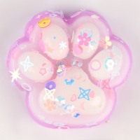 Сквиш антистресс - игрушка &laquo;Лапка&raquo;, с блёстками