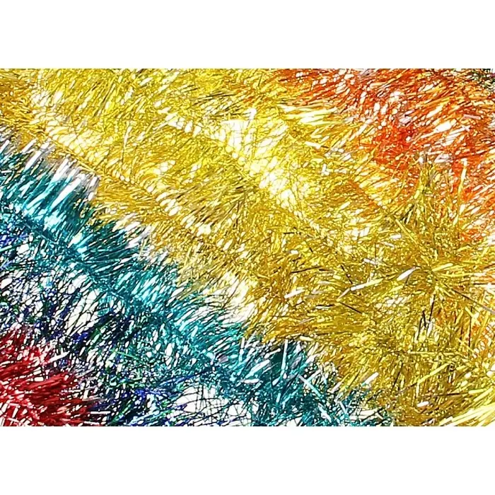 Мишура новогодняя №7, d-7 см, L-160 см, МИКС