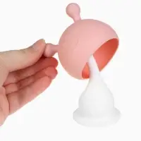 Прорезыватель силиконовый для зубов с погремушкой 3 в 1 M&B &laquo;Зайка&raquo;, розовый