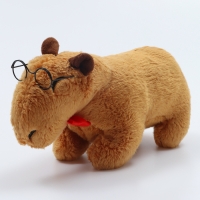 Мягкая игрушка &laquo;Капибара. Умник&raquo;, 10 см, с очками и бабочкой