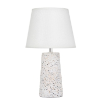 Лампа настольная "Айминь" 1х40Вт Е14 белый 20х20х34см