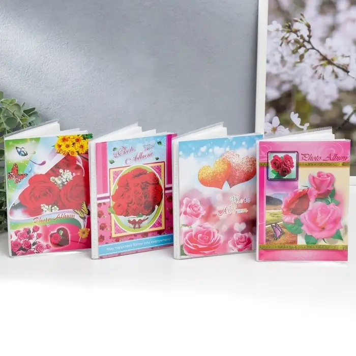 Фотоальбом на 36 фото 10&times;15 см &laquo;Цветочный мотив&raquo;, 15.5&times;12.5&times;1 см, МИКС