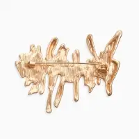 Брошь корейский стиль &laquo;Столоктиты&raquo;, цвет золото