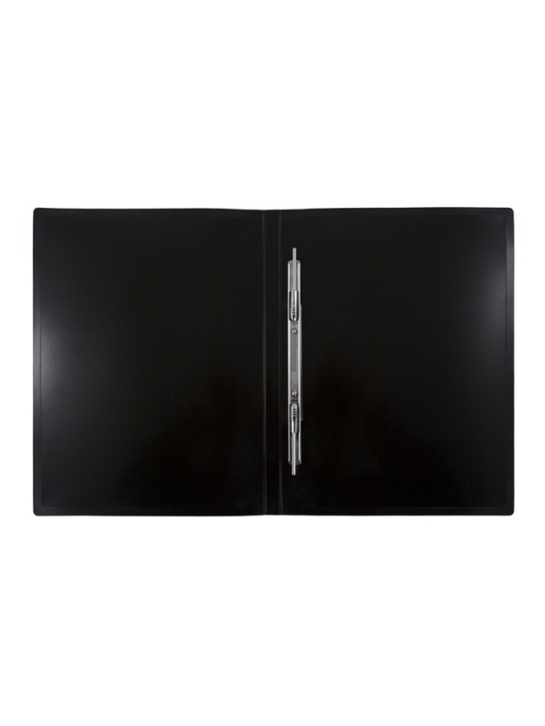 Папка с пружинным скоросшивателем А4, 700 мкм, 27 мм, Calligrata DeLuxe, внутренний карман, до 180 листов, черный