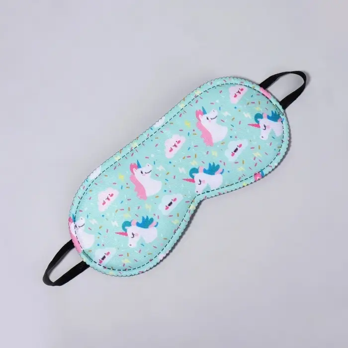 Маска для сна &laquo;Единороги&raquo;, 19.5&times;8.5 см, резинка одинарная, рисунок МИКС