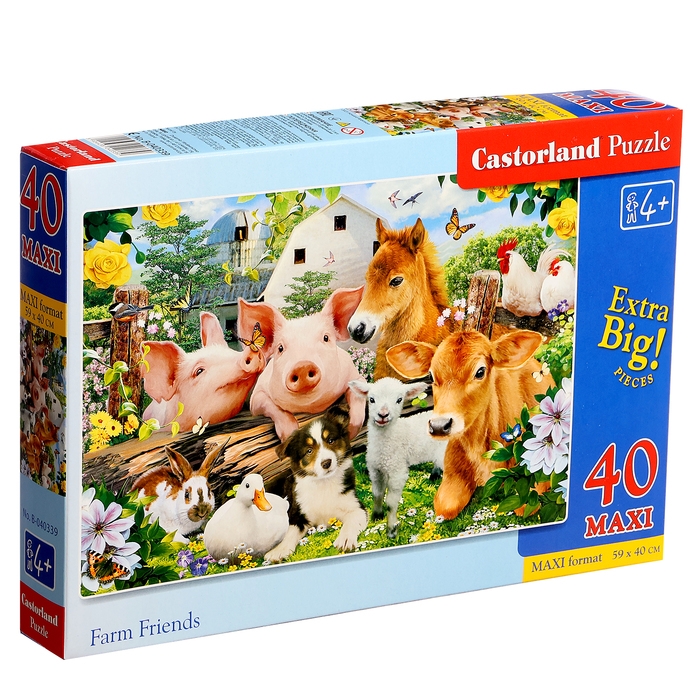 Макси-пазл &laquo;Друзья на ферме&raquo;, 40 элементов
