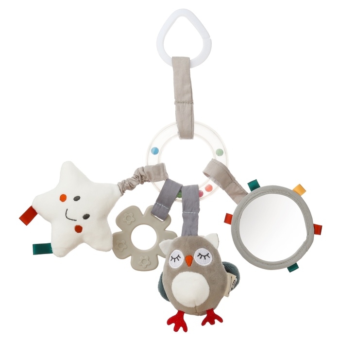 Подвеска - погремушка &laquo;Совушка&raquo;, прорез., пищалка, шуршит, на кроватку, коляску, Крошка Я