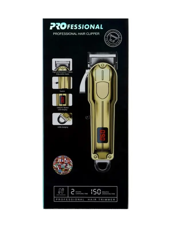 Машинка для стрижки LTRI-22, серебристая, 2.5 Вт, 1,5/3/4,5/6 мм, масло, кисточка, USB