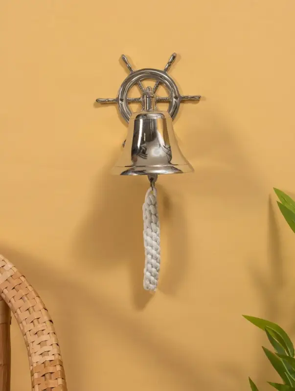 Рында со штурвалом, 13&times;18&times;14 см, алюминий