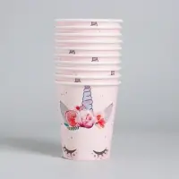 Стакан одноразовый бумажный &laquo;Единорог&raquo;, 250 мл.