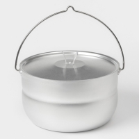 Котелок туристический, 4.5 л, с крышкой, штампованный алюминий