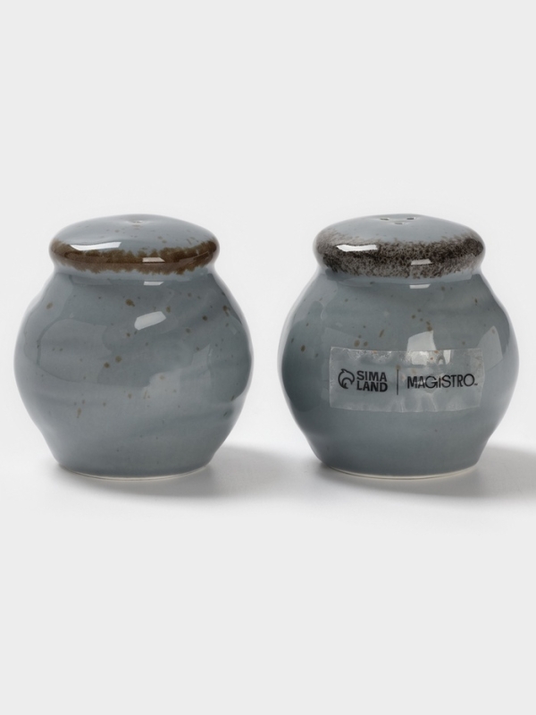 Набор для специй 2 шт Magistro "Alpine Frost" 5х6 см цвет синий, перечница, солонка