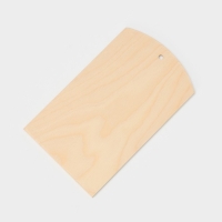 Доска разделочная деревянная с отверстием Доляна, 25&times;15&times;0,6 см, фанера