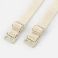 Лямки для бюстгальтера, текстильные, 1 см, 37 см, пара, бежевые