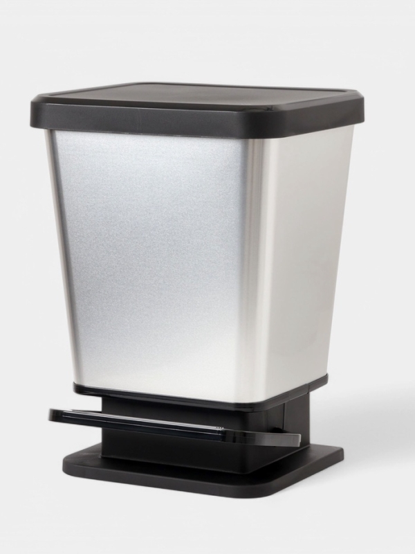 Контейнер для мусора с педалью "Металл" 20л