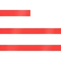 Лента сатиновая Satin 10 S, красная, 20 см