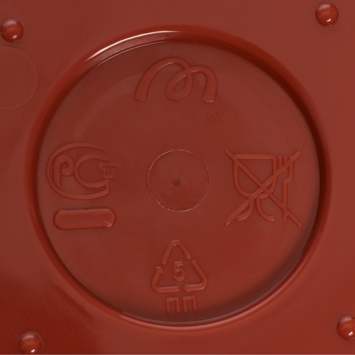 Горшок с поддоном &laquo;Фелиция&raquo;, 1,8 л, цвет терракотовый