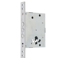 Корпус замка LOCKLAND для металлических дверей, без цилиндрового механизма, хром