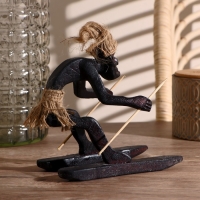 Сувенир &laquo;Абориген-лыжник&raquo;, 15 см, дерево