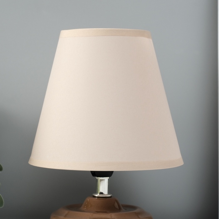 Лампа настольная "Мини" 1х40Вт Е14 бежевый 15х15х20см МОДЕЛЬ: 3133993