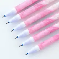 Ручка пластик пиши-стирай с колпачком &laquo;Мрамор&raquo;, синяя паста, гелевая 0,5 мм