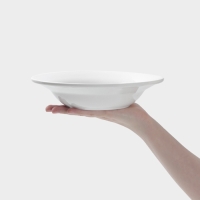 Тарелка глубокая Hanna Kn&ouml;vell, d=22.7 см, фарфор, белая