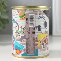 Подарочные носки в банке &laquo;С Днём рождения&raquo;, (внутри носки мужские, цвет чёрный)