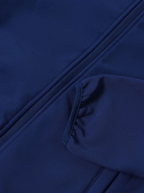 Ветровка демисезонная для мальчиков MINAKU из Softshell на флисе, непромокаемая, тёмно-синий, рост 122 см