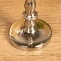 Подсвечник "Зима" 7х7х15 см, алюминий, цв. серебро