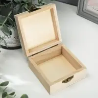Шкатулка дерево для росписи "Дерево" 10х10х5 см