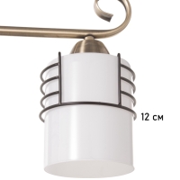 Люстра "Кипр" 3х40Вт Е27 латунь/черный 52х26х26см