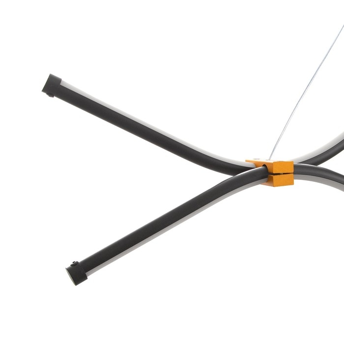 Светильник "Волны" LED 32Вт 6000К чёрный 100х18-85 см