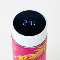 Термос с индикатором температуры &laquo;Живи ярко&raquo;, 500 мл, сохраняет тепло 8-10 ч