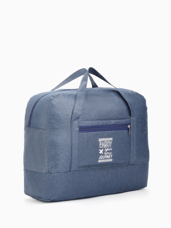 Сумка дорожная на молнии, синяя