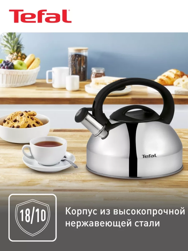 Чайник для плиты из нержавеющей стали C7922024, 3 л