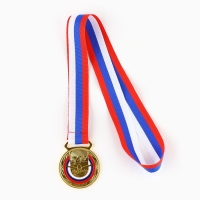 Медаль тематическая 193, &laquo;Плавание&raquo;, d= 5 см. Цвет золото. С лентой