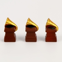 Миниатюра кукольная &laquo;Граммофон&raquo;, набор 3 шт., размер 1 шт. &mdash; 1,5 &times; 1,5 &times; 3 см