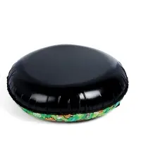 Тюбинг &ndash; ватрушка &laquo;Пиксели&raquo;, диаметр чехла 90 см, зелёная, чёрный, Winter Star