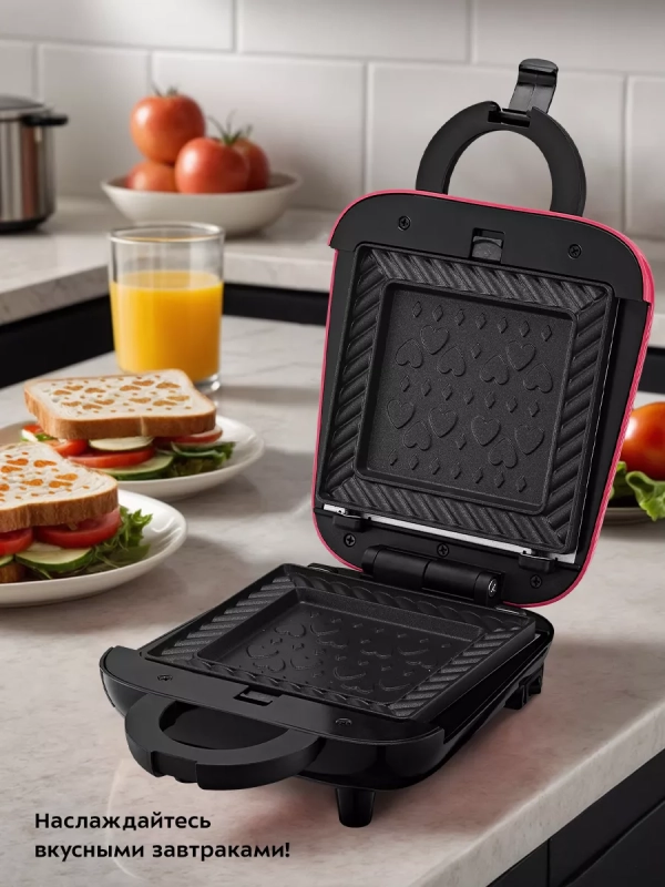 Вафельница электрическая КТ-3684 (2 в 1) - 460 Вт