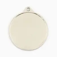 Медаль под нанесение, d= 4 см. Цвет серебро. Без ленты